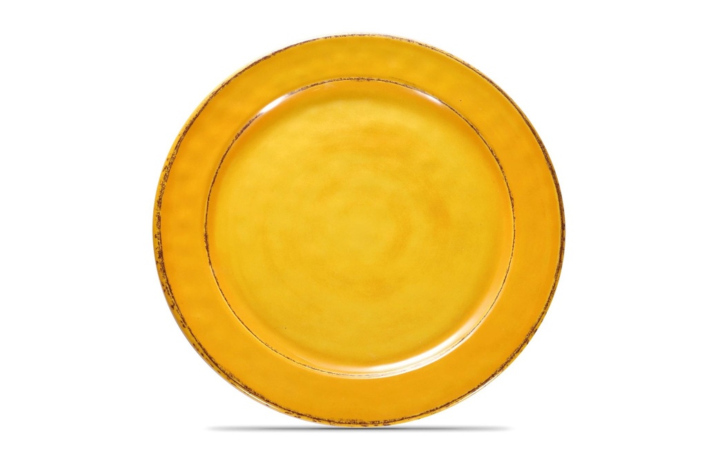 Plato presentación 28 centímetros melamina en amarillo