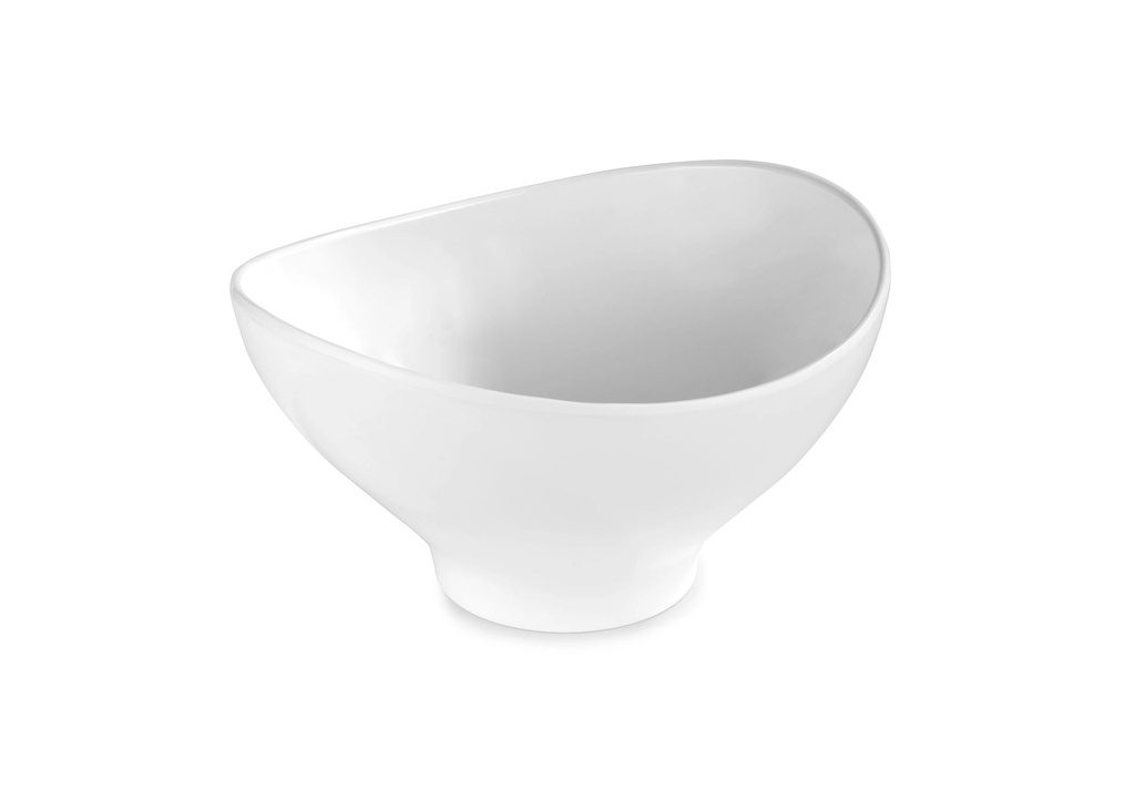 Bol Oval 29 x 16.5 cm melamina en blanco