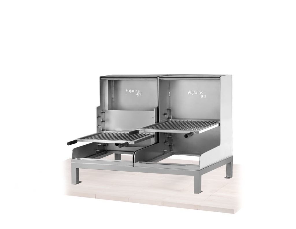Brasa abierta lite de sobremesa sin base refractariaAcero Inoxidable