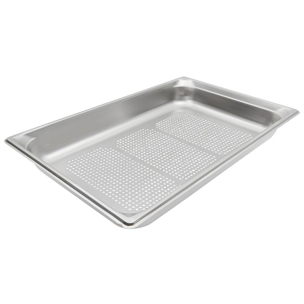 [90023] Cubeta Gastronorm Super Pan 3® Perforada de acero inoxidable de tamaño 1/1 y 65 mm de profundidad