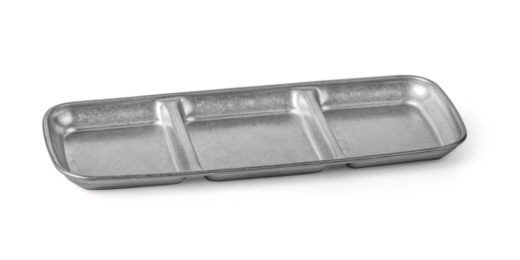 Bandeja snacks o salsas 3 compartments Vintage collection 22.5 x 9 cm
