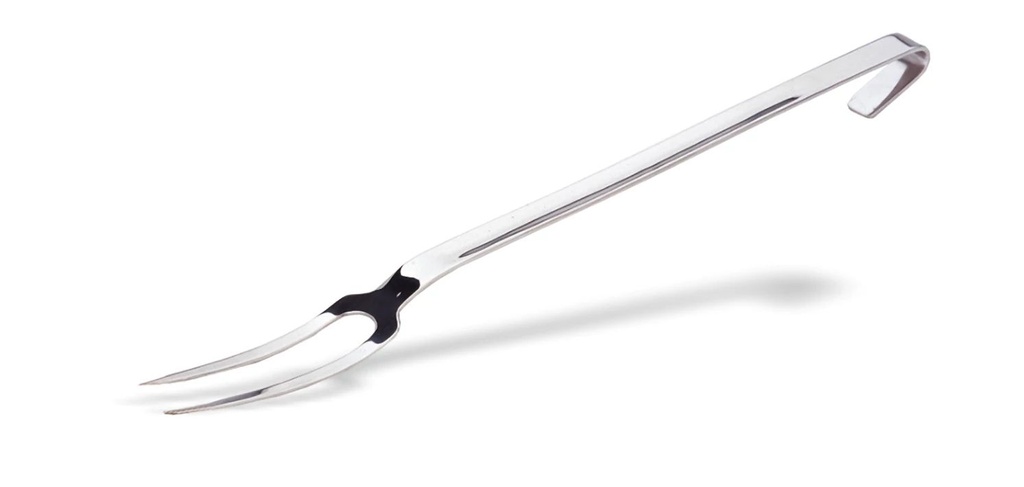 Tenedor monobloc de 2 púas de acero inoxidable de 47 centímetros