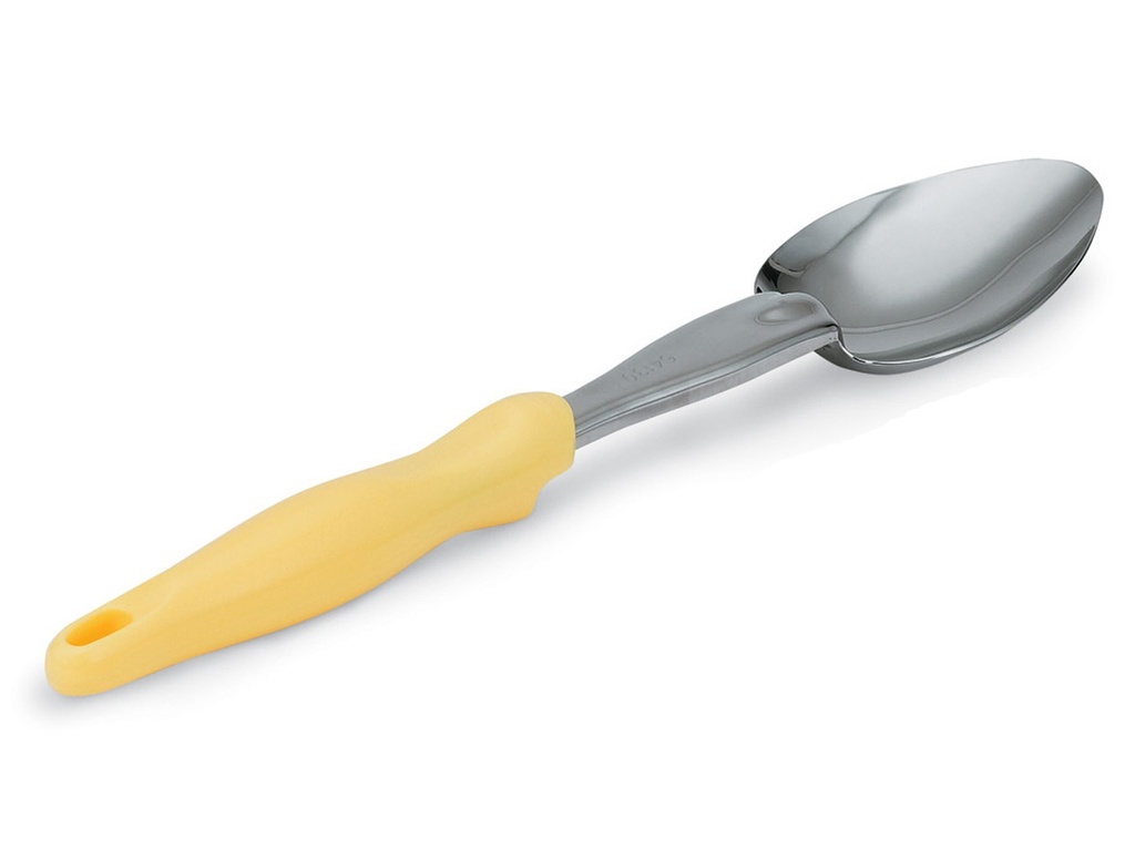 Cuchara de acero inoxidable de 35 cm con mango amarillo Ergo Grip™