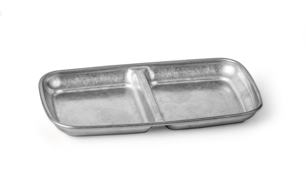 Bandeja snacks o salsas 2 compartments Vintage collection 15.5 x 9 cm