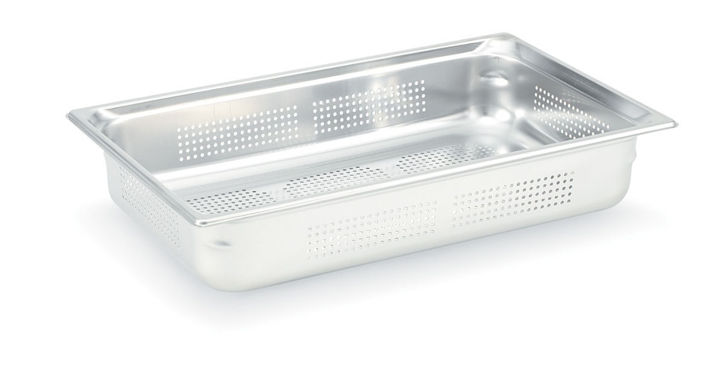 [90043] Cubeta Gastronorm Super Pan 3® Perforada de acero inoxidable de tamaño 1/1 y 100 mm de profundidad