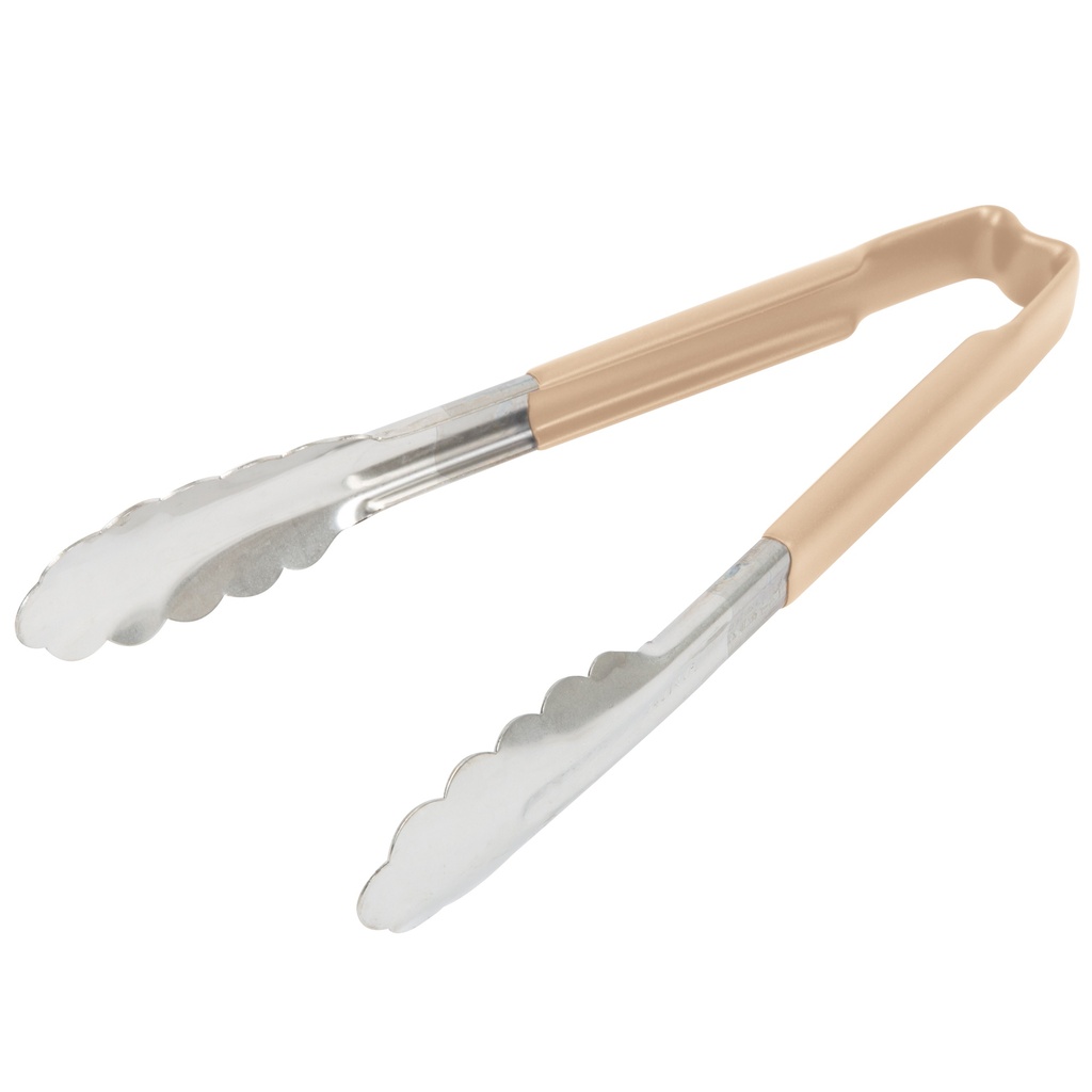 Pinzas festoneadas monobloc de acero inoxidable de 24 cm con mango marfil Kool-Touch®