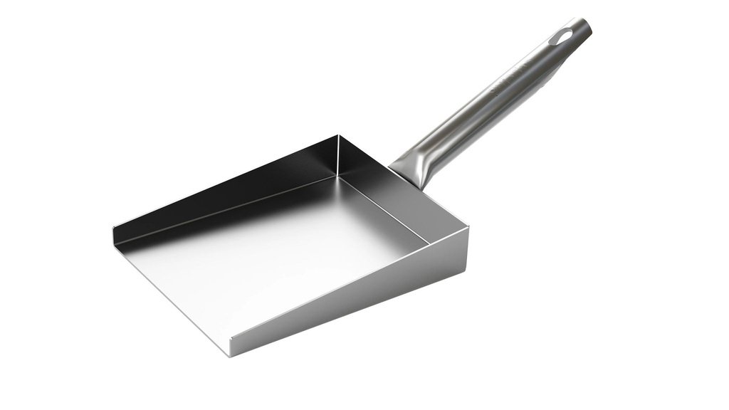Pala de ceniza cuadrada de aluminio de 35 centímetros