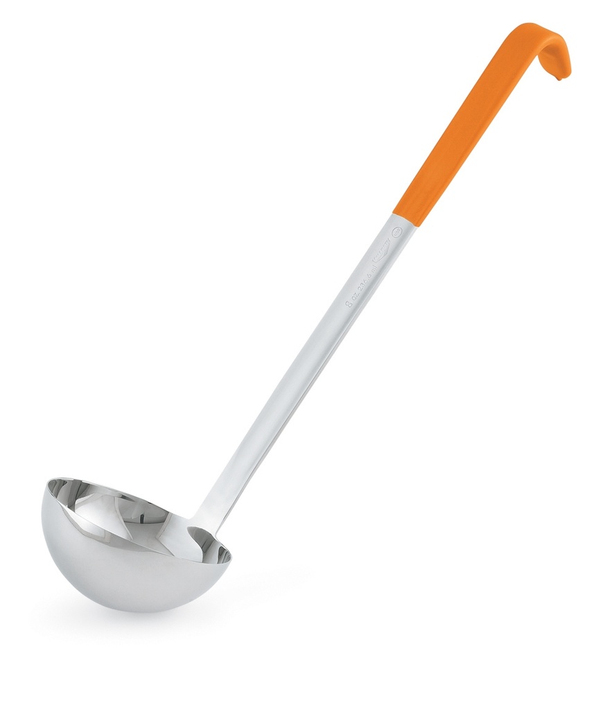 Cacillo monobloc de 0.235 L con mango Kool-Touch® naranja