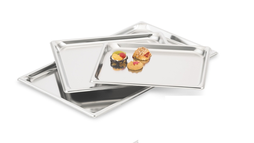 [90202] Cubeta Gastronorm Super Pan 3® de acero inoxidable de tamaño 1/2 y 20 mm de profundidad