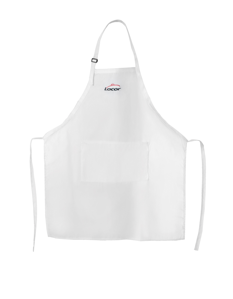DELANTAL BLANCO BORDADO LACOR