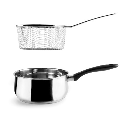 CAZO GARINOX 18/10 Ø18CM CON CESTILLO