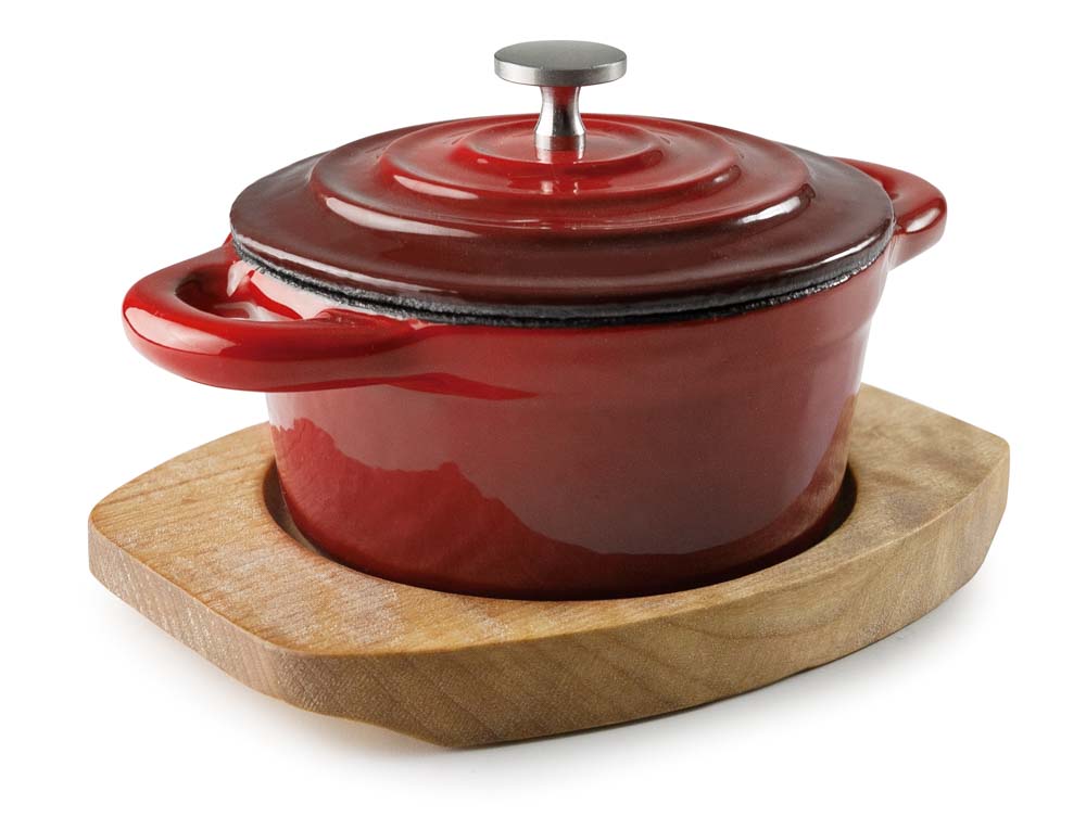CACEROLA C/TAPA REDONDA MAGMA RED D10CM