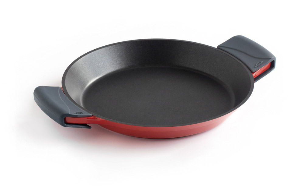 PAELLERA ALUM. FUNDIDO COCOTTE ROJA 32CM