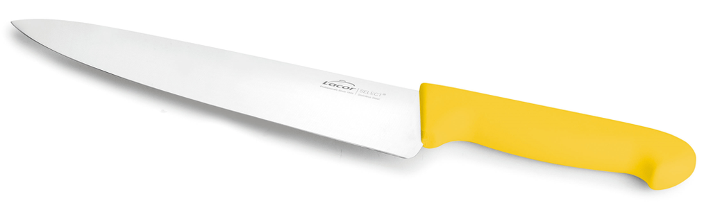 CUCHILLO COCINA 25 CM AMARILLO