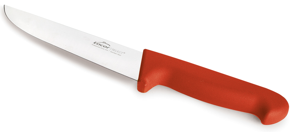 CUCHILLO CARNICERO SELECT 17.5 CM ROJO