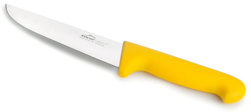 CUCHILLO CARNICERO SELE 17.5 CM AMARILLO