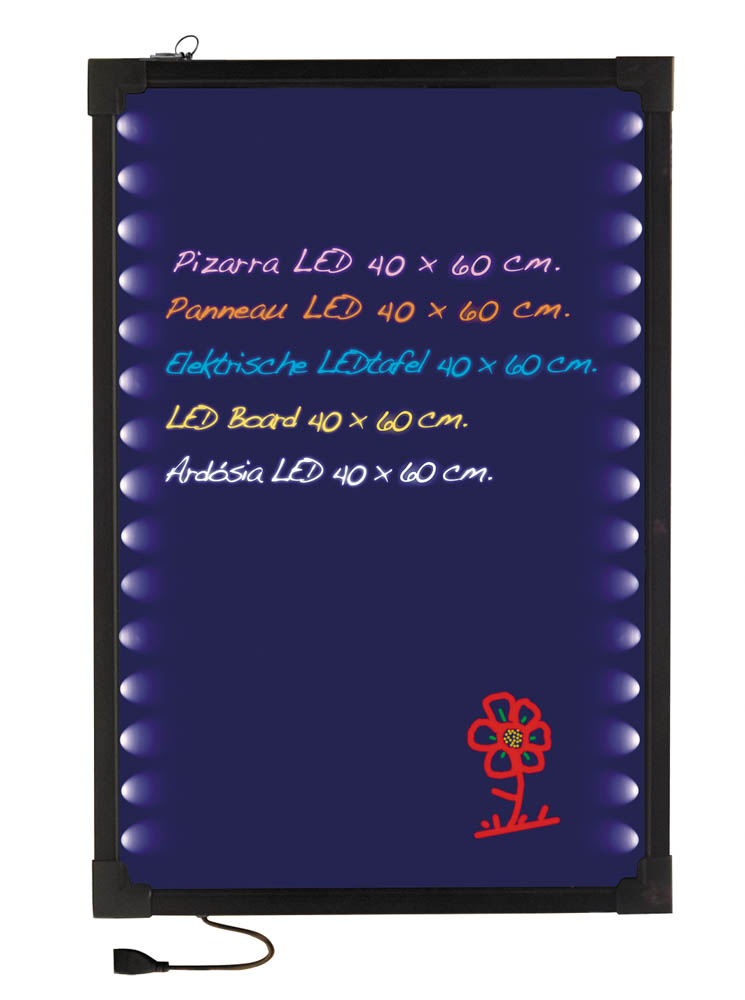 [39160] PIZARRA ELECTRICA LEDS 60X80 CM