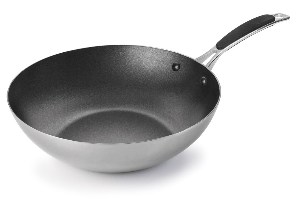 WOK ANTIADHERENTE TRI-METAL 28 CM