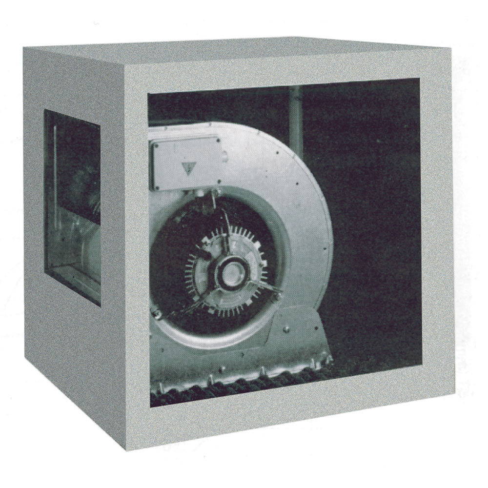 Ventilador centrifuga con caja