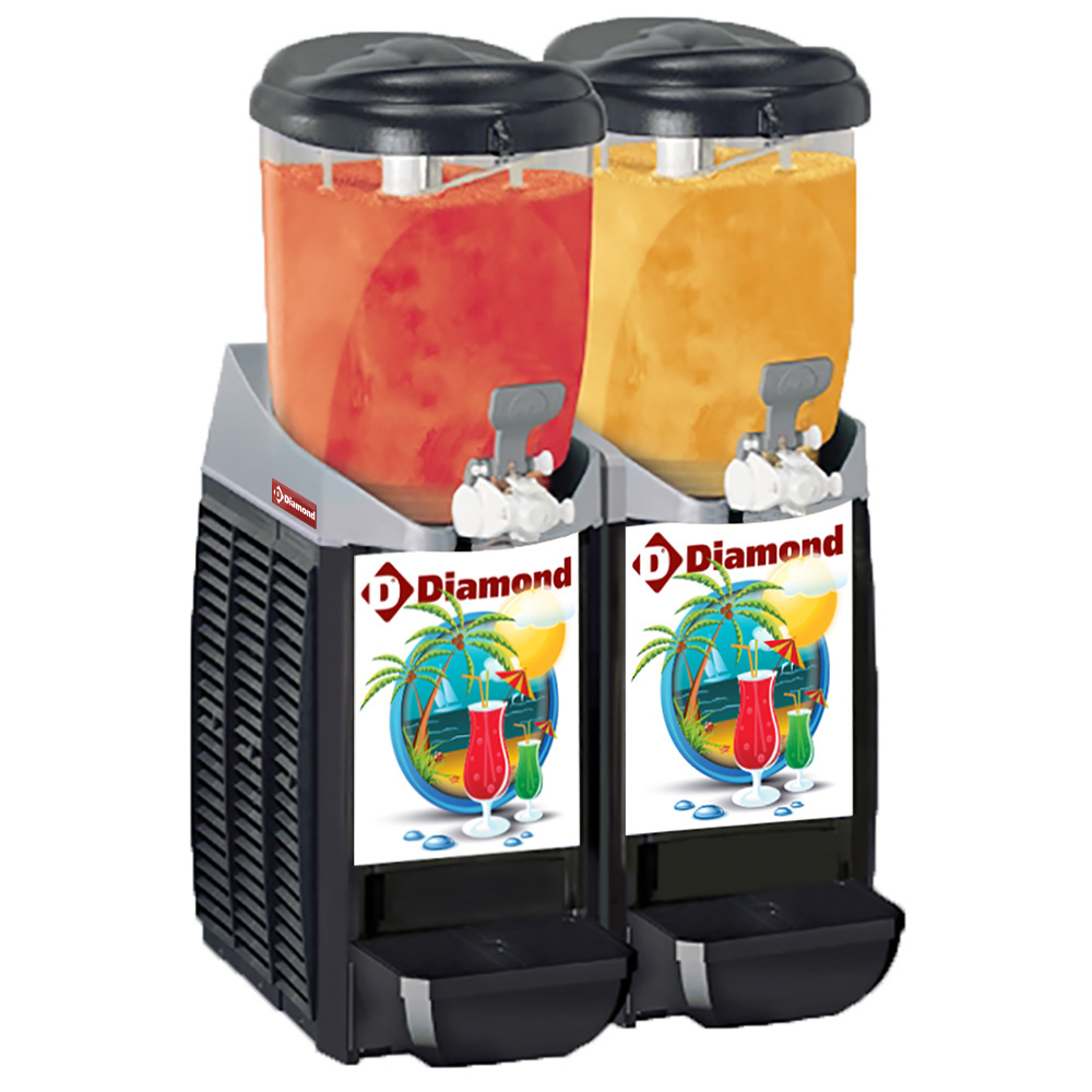 Máquina/distribuidor granita,2x 5,5 litros