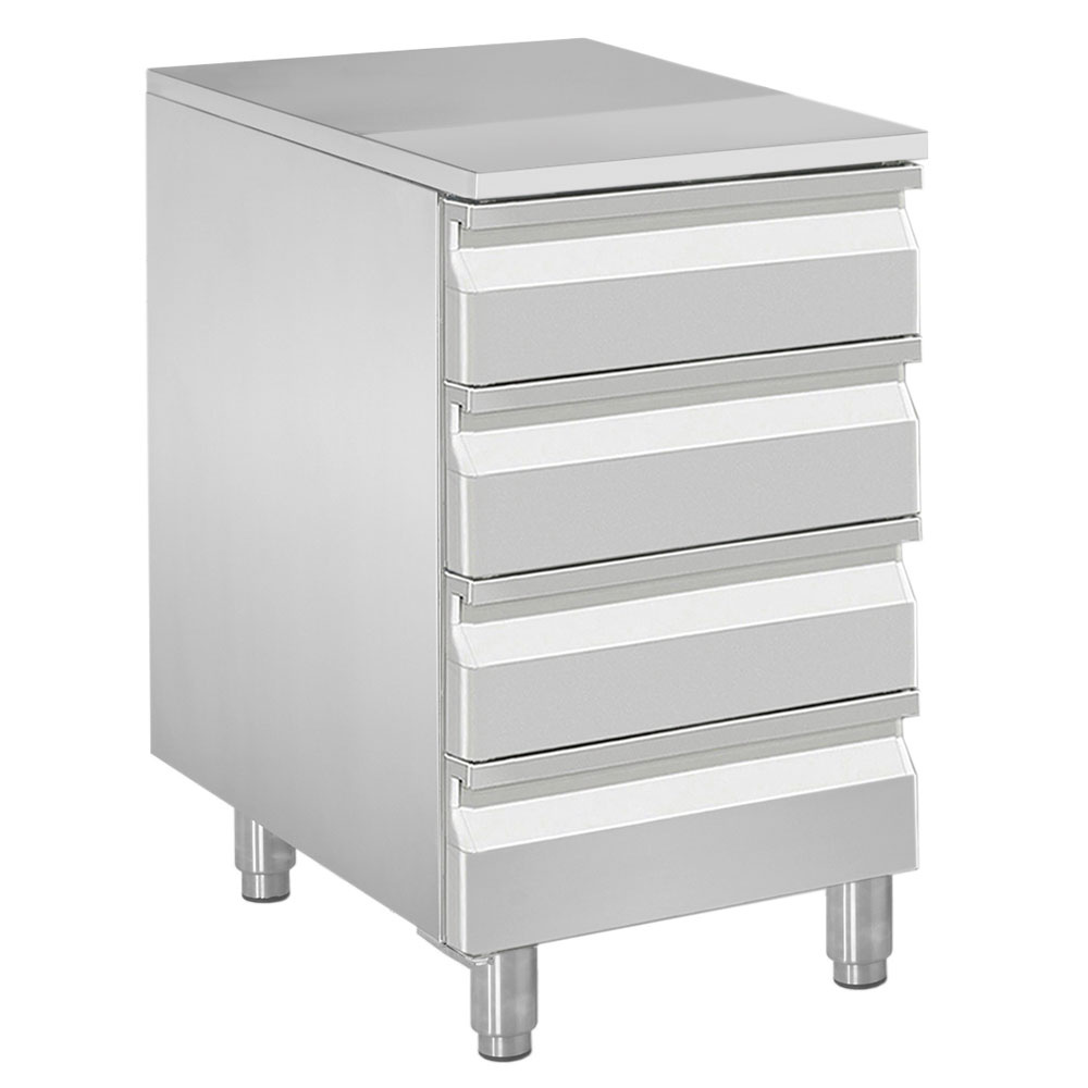 Mueble para masa, 4 cajones neutros (8x cubas 600x400)