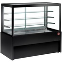 Banco vitrina panorámica, ventilado, 4 niveles, sin reserva - NEGRO