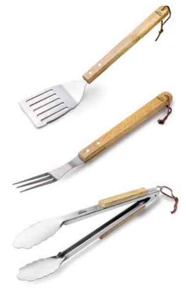 SET 3 UTENSILIOS BBQ NORDIC