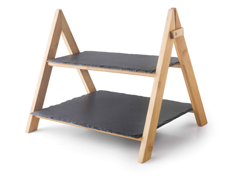 [61233] SOPORTE EXPOSITOR RECTANGULAR PIZARRA