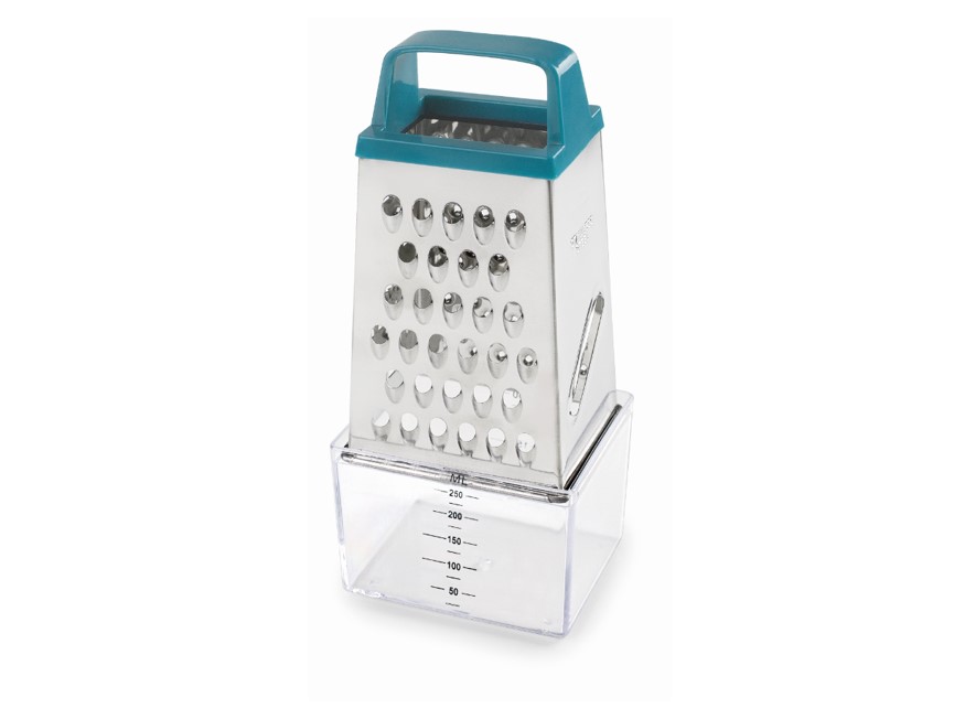 [61363] RALLADOR 4 CARAS INOX CON CONTENEDOR