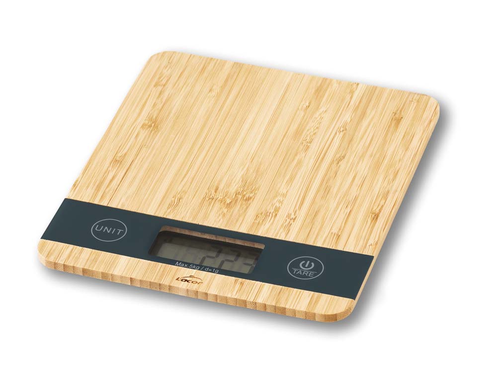[61712] BASCULA CON BASE BAMBU 5 KG