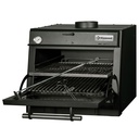 Horno-BBQ brasa, GN 1/1 (60 Kg/h)/Negro