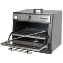 Horno-BBQ brasa, GN 1/1 (60 Kg/h)/Acero inoxidable