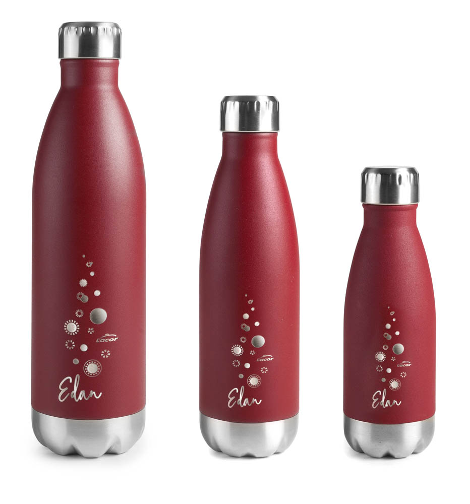 BOTELLA INOX ROJA EDAN 500ML
