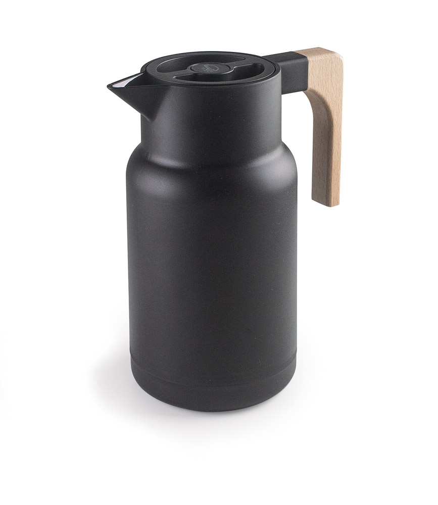 JARRA-TERMO WOOD BLACK 1L