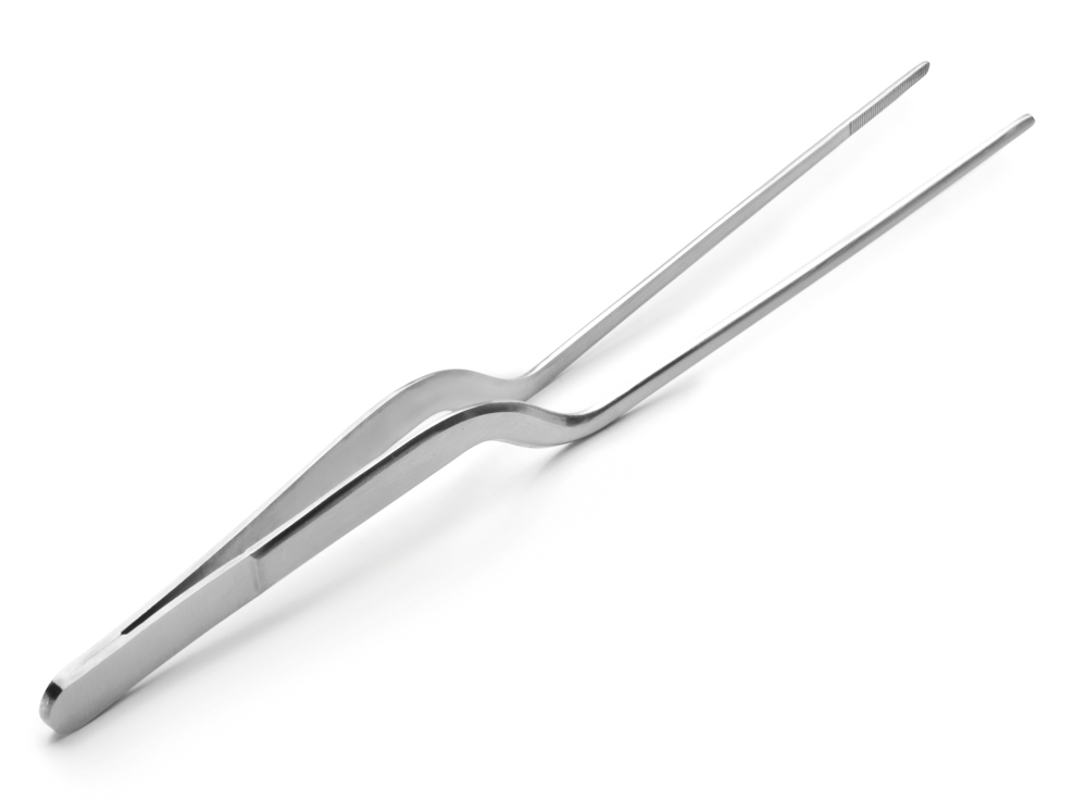 PINZA DE PRECISIÓN OFFSET 21 CM INOX18/1