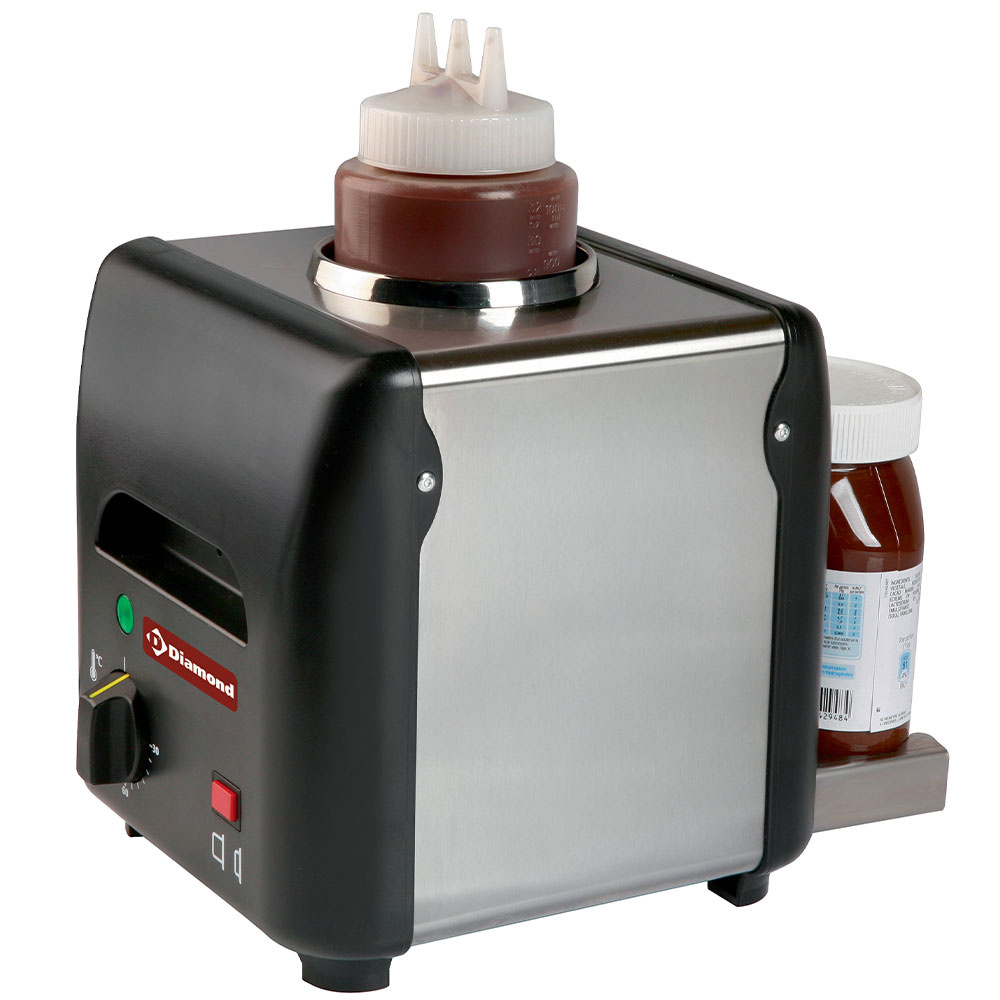 Chocolate caliente, propagación de líquidos, miel, salsas, queso (1 L.).