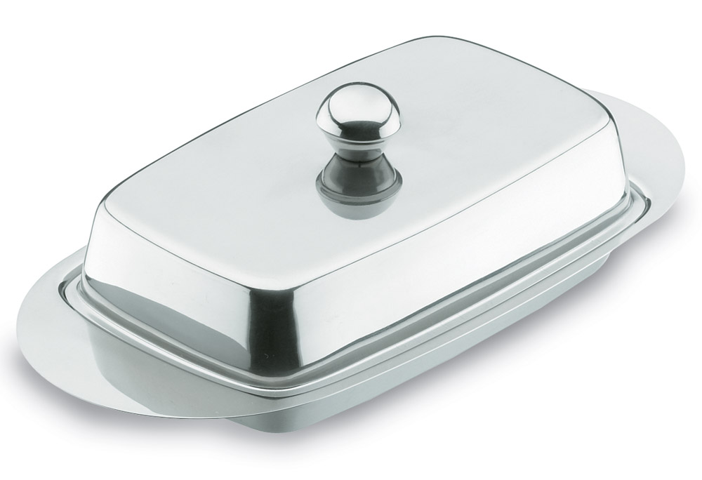 FUENTE MANTEQUILLA CON TAPA INOX 18/10