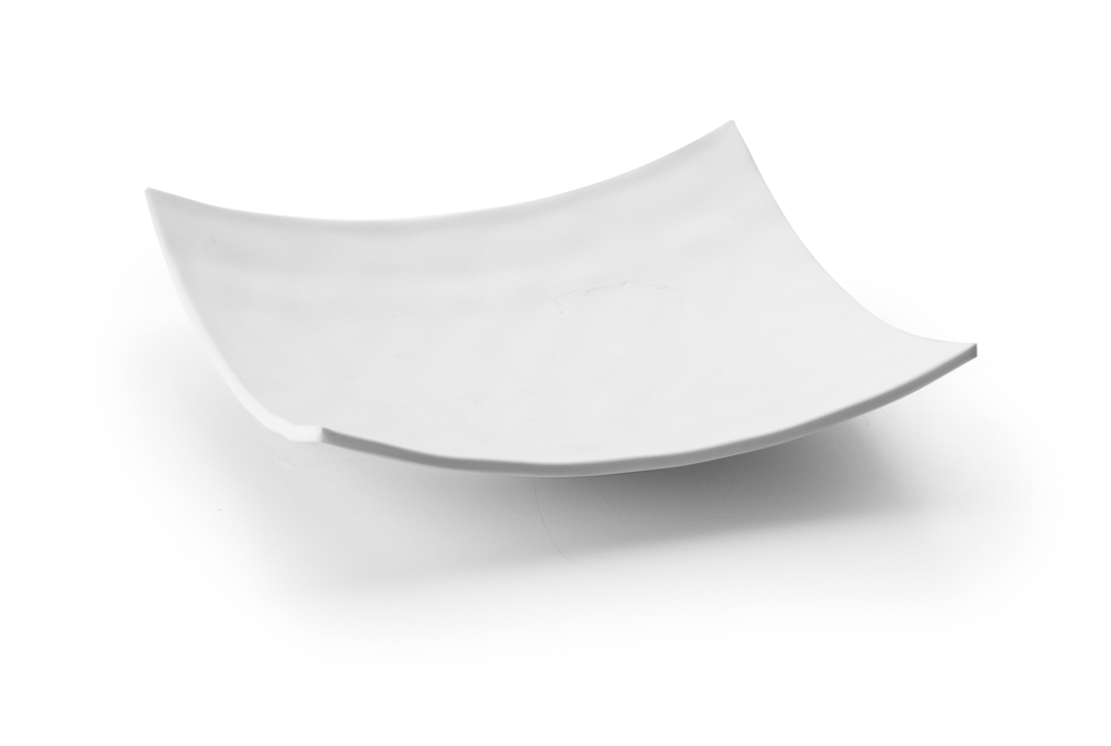 FUENTE CUADRADA MELAMINA WHITE 19X19X4CM