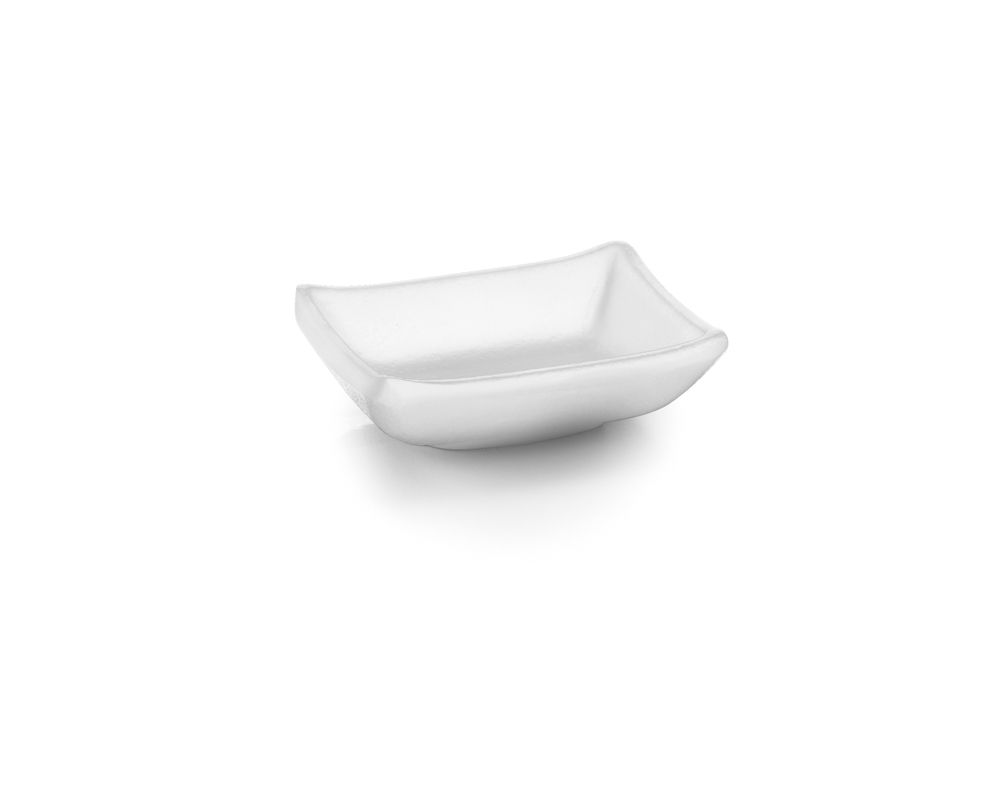 FUENTE SALSA MINI MELAMINA WHITE 9X7X3CM