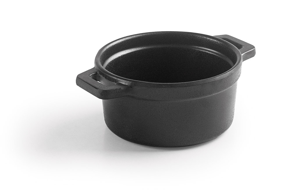 MINI-COCOTE MELAMINA D9CM S/TAPA BLACK