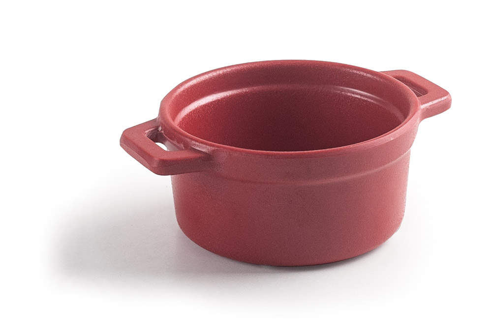 MINI-COCOTE MELAMINA D9CM S/TAPA RED