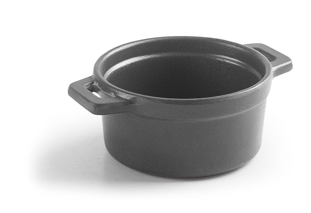 MINI-COCOTE MELAMINA D9CM S/TAPA GREY