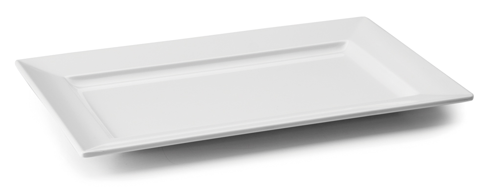 FUENTE MELAMINA CLASICA BLANCO 30X21X3CM