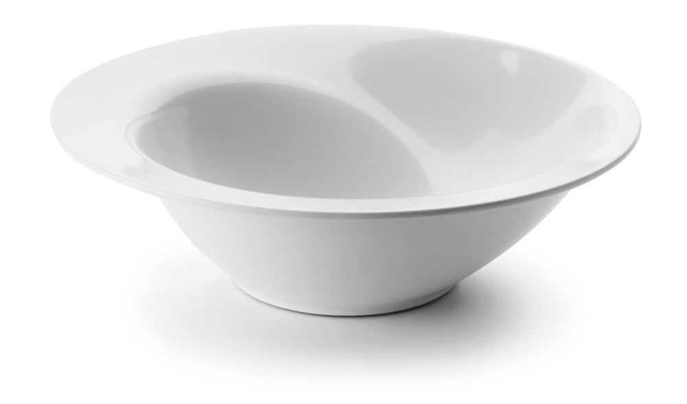 FUENTE MELAMINA CLASICA BLANCO D.35X11CM