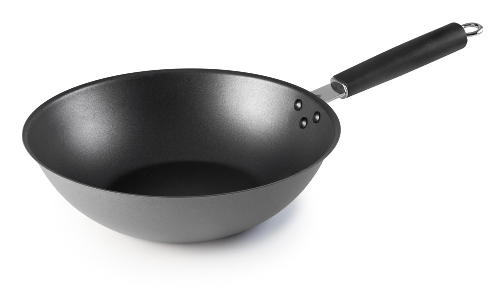 WOK ACERO ANTIADHERENTE D.28 CM