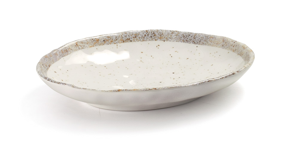 FUENTE OVAL "EARTH" MELAM 22.5X16.4X4CM