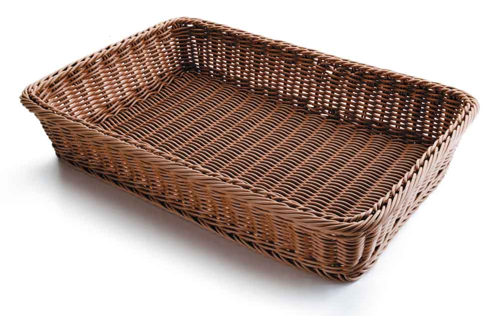 CESTA PAN RECTANGULAR MARRON 53X33,5X9