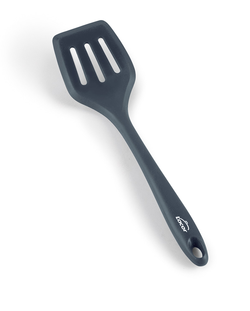 ESPÁTULA PERFORADA SILICONA GREY