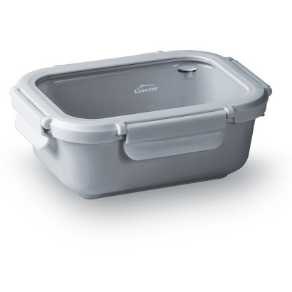 [64631] RECIPIENTE RECTANGULAR CERAM GREY 650ML