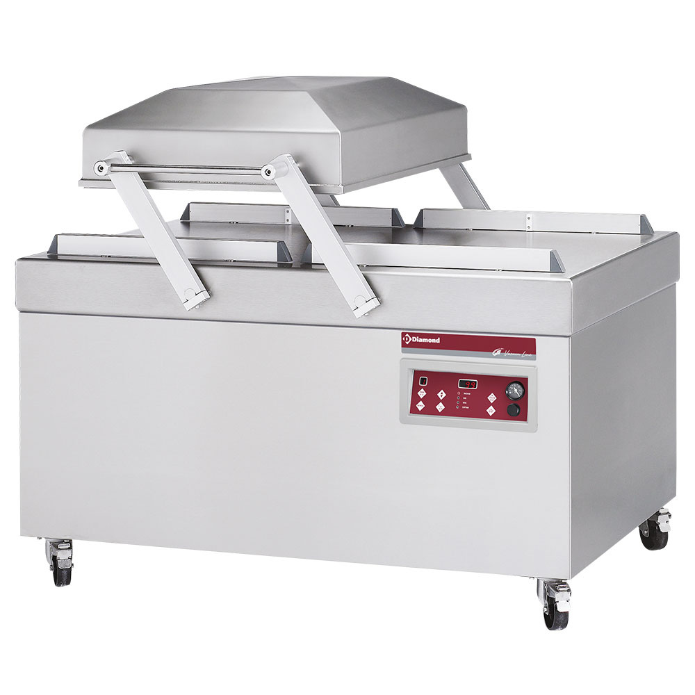 Máquina sistema vacío,  cámara doble 620x750xh210 mm.